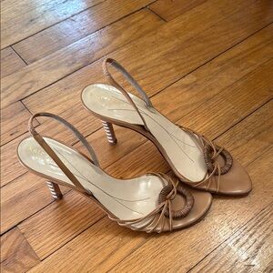 Kate Spade Elegant Brown Slingback Heels
